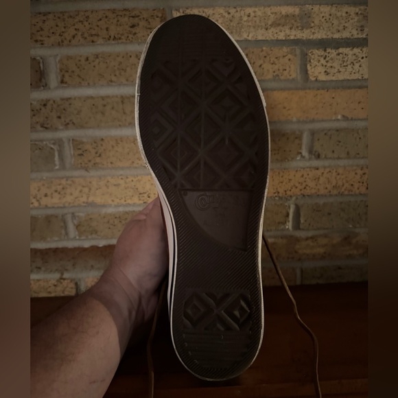 Converse Brown Leather High-Top Sneakers with White Sole Size 10.5 NWOT - Picture 7 of 15